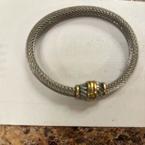 Elegant Silver and Gold Women's Bracelet